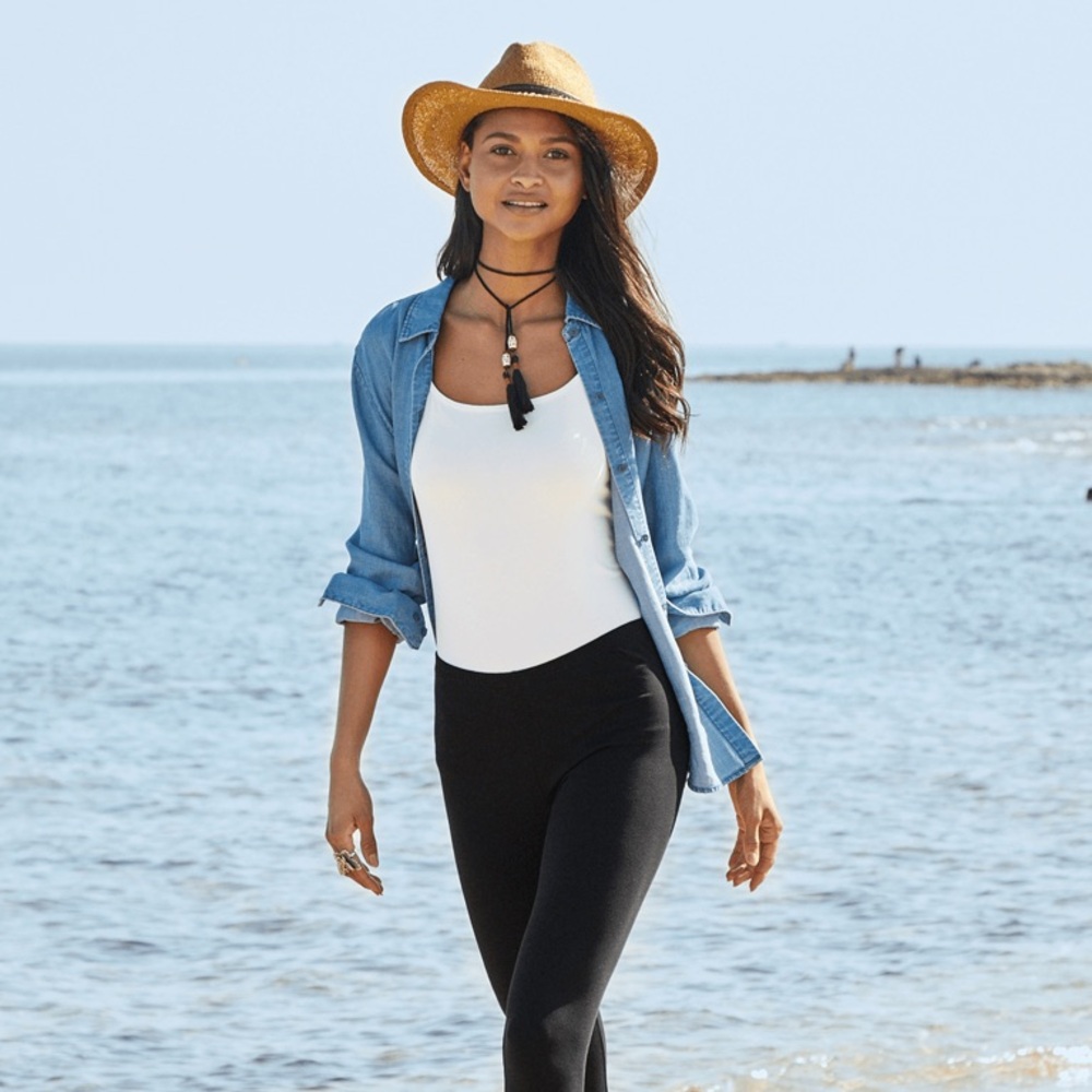 Peruvian Connection | XL|  cropped leggings |soft Pima cotton - Picture 8 of 8